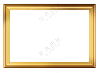 金属质感渐变效果边框免抠图片素材