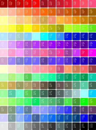CMYK色卡4