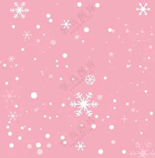 卡通雪花矢量图