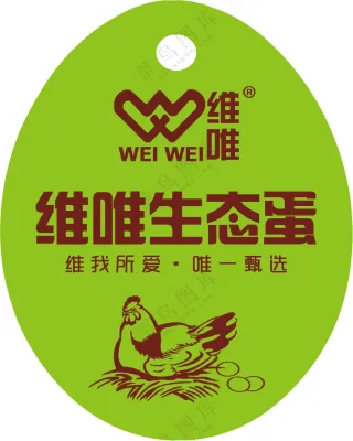 鸡蛋标签设计