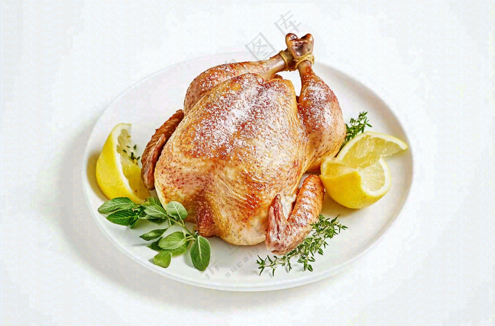 全鸡火鸡食物感恩节摄影图