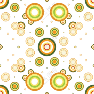 多彩圆环元素几何图案免抠图片素材