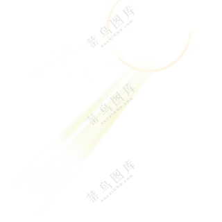 斜方向照射的白色光束免抠图片素材