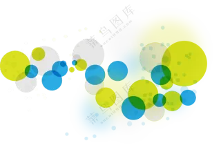 蓝绿色彩光斑元素装饰免抠图片素材