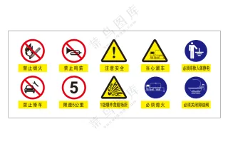 加油站提示标识