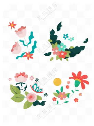 花朵矢量图图片