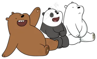 坐一起不同表情的动物免抠图片素材