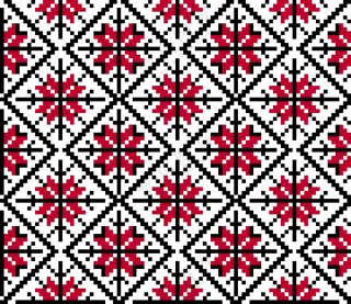 针织刺绣像素效果无缝图案免抠素材