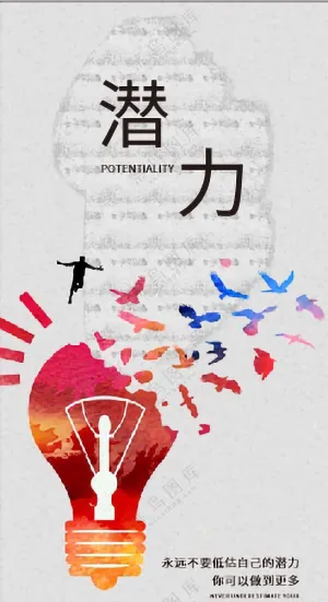 企业文化 潜力宣传海报