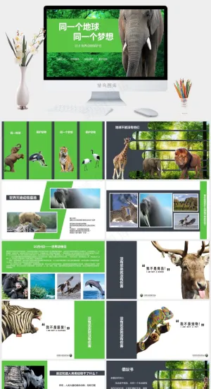 保护野生动物生态环境保护PPT预览图