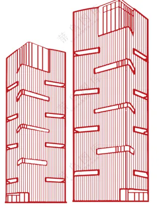 郑州绿地中央广场线稿