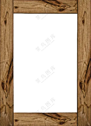 纹路清晰木纹边框主题免抠图片素材