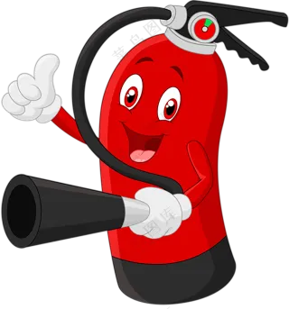 卡通灭火器材