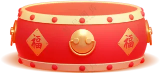 鼓  打鼓   花灯鼓   红色鼓免扣素材