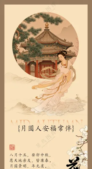 中秋 中国风 古典 海报