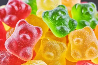 软糖糖果甜蜜美食摄影图