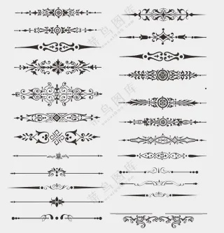 花边花纹矢量素材