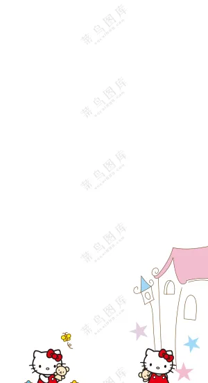 哈喽凯蒂Kitty猫2k超高清图片 可爱风iPhone手机壁纸13