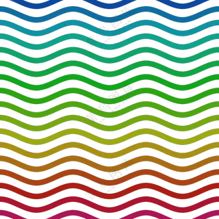 缤纷渐变色彩波形曲线免抠图片素材