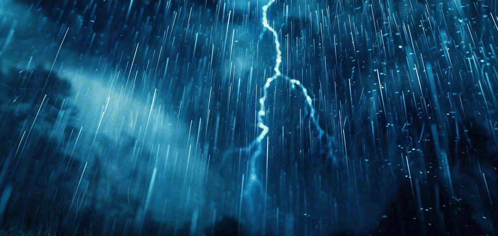 暴雨天气预警摄影图