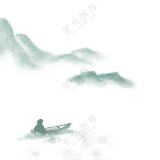 水墨远山意境写意山水画面(208)2000x2000