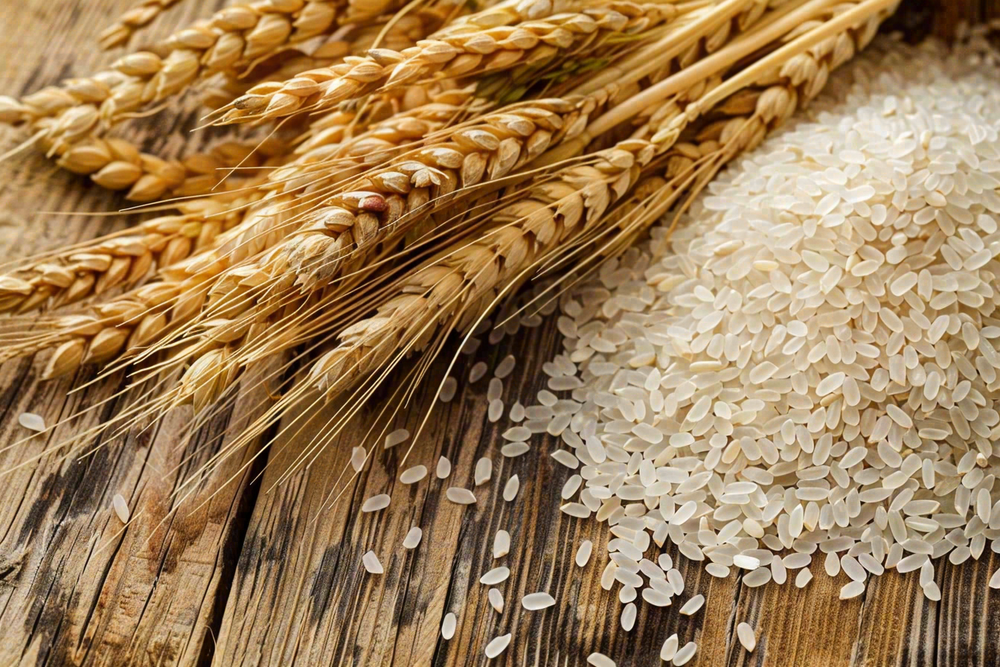 世界粮食日谷物米饭稻谷小麦摄影图