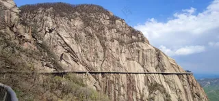 震撼，人类工程，山间栈道