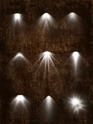 舞台聚光灯斑驳墙面复古效果背景图