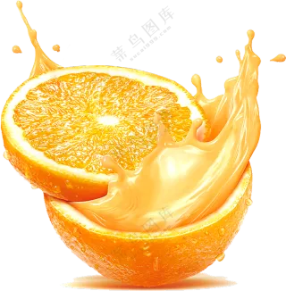 黄色的橙子效果免扣
