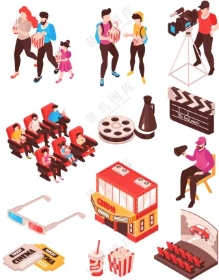 家庭欢乐观影电影院元素大合集