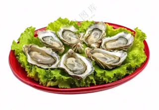 时蔬生蚝海鲜摄影图免抠