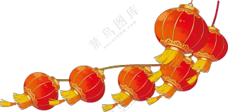 飘动灯笼素材
