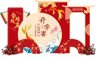 升学宴展板素材