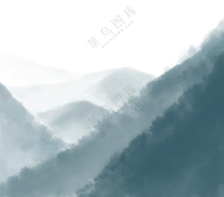水墨远山意境写意山水画面(178)3150x2764