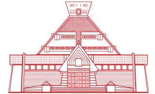 河南博物馆线稿