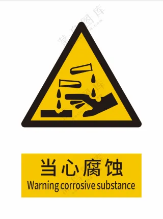 新国标警示标志-当心腐蚀