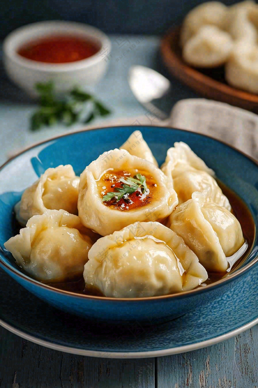 饺子中国传统美食立冬冬至摄影图