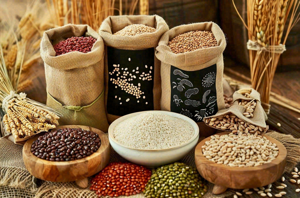 世界粮食日谷物米饭稻谷小麦摄影图