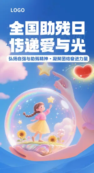 全国助残日海报