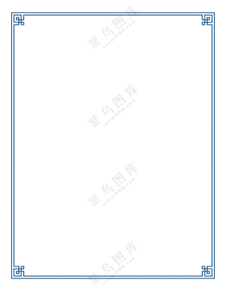 中式边框素材