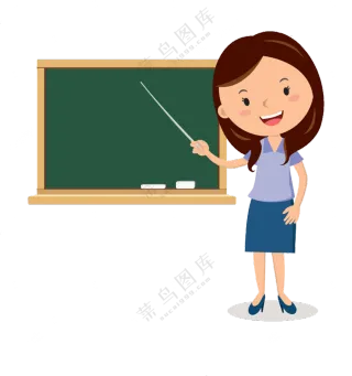 在上课教学的老师人物免抠图片素材