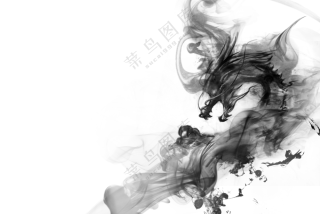 水墨烟雾创意效果免抠PNG图片素材