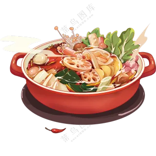 麻辣香锅 免抠素材