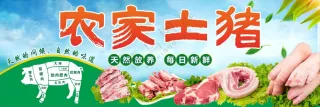 农家土猪美食海报