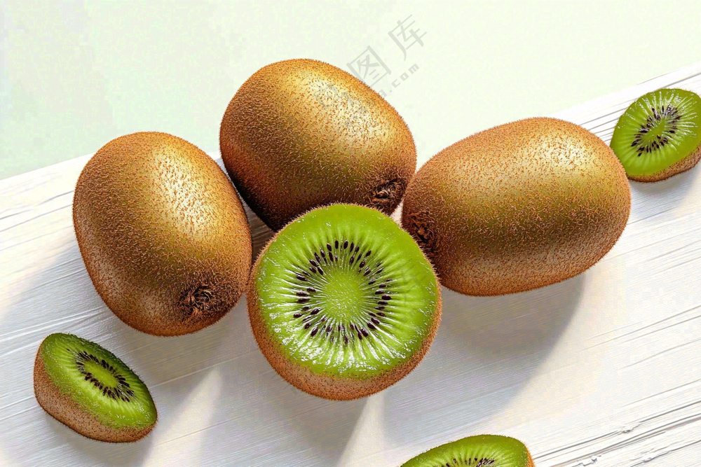 新鲜水果猕猴桃摄影图