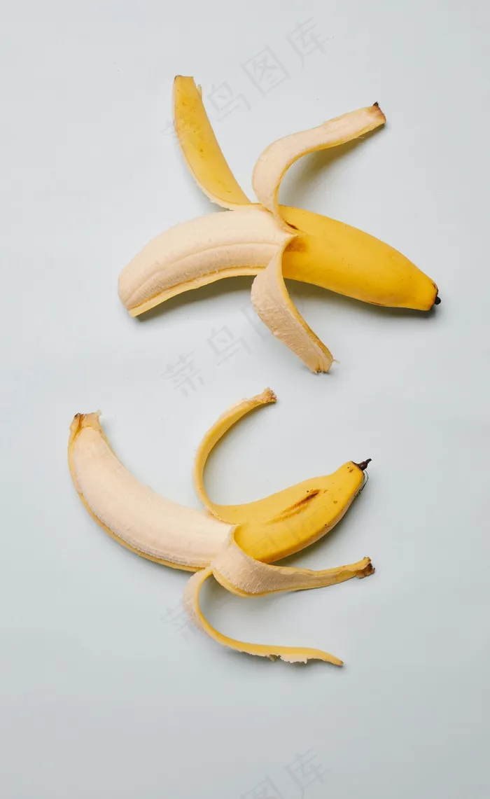 香蕉 黄色香蕉 新鲜香蕉 剥皮香蕉