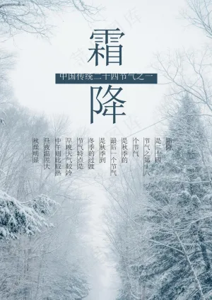 中国传统二十四节气霜降预览图