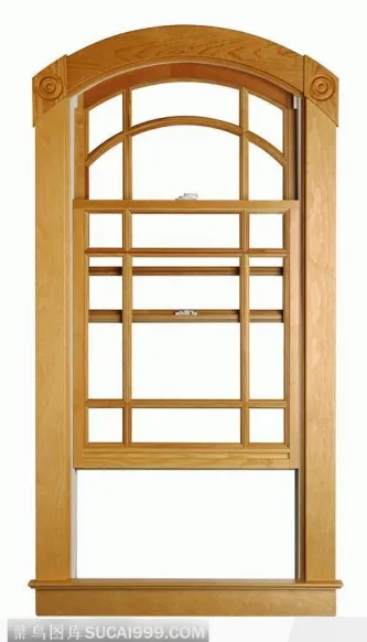 木质拉式窗框