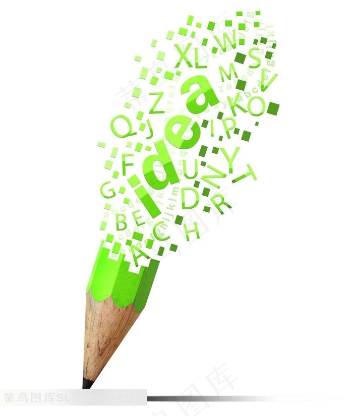 英文字母组合笔 - 菜鸟图库