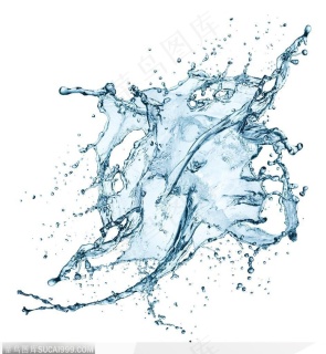 水花喷溅矢量动画